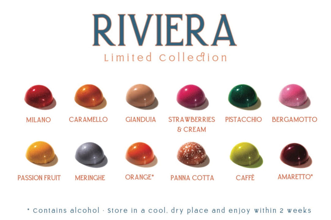 "RIVIERA" Limited Collection — 12 Bean-to-Bonbon Jewels