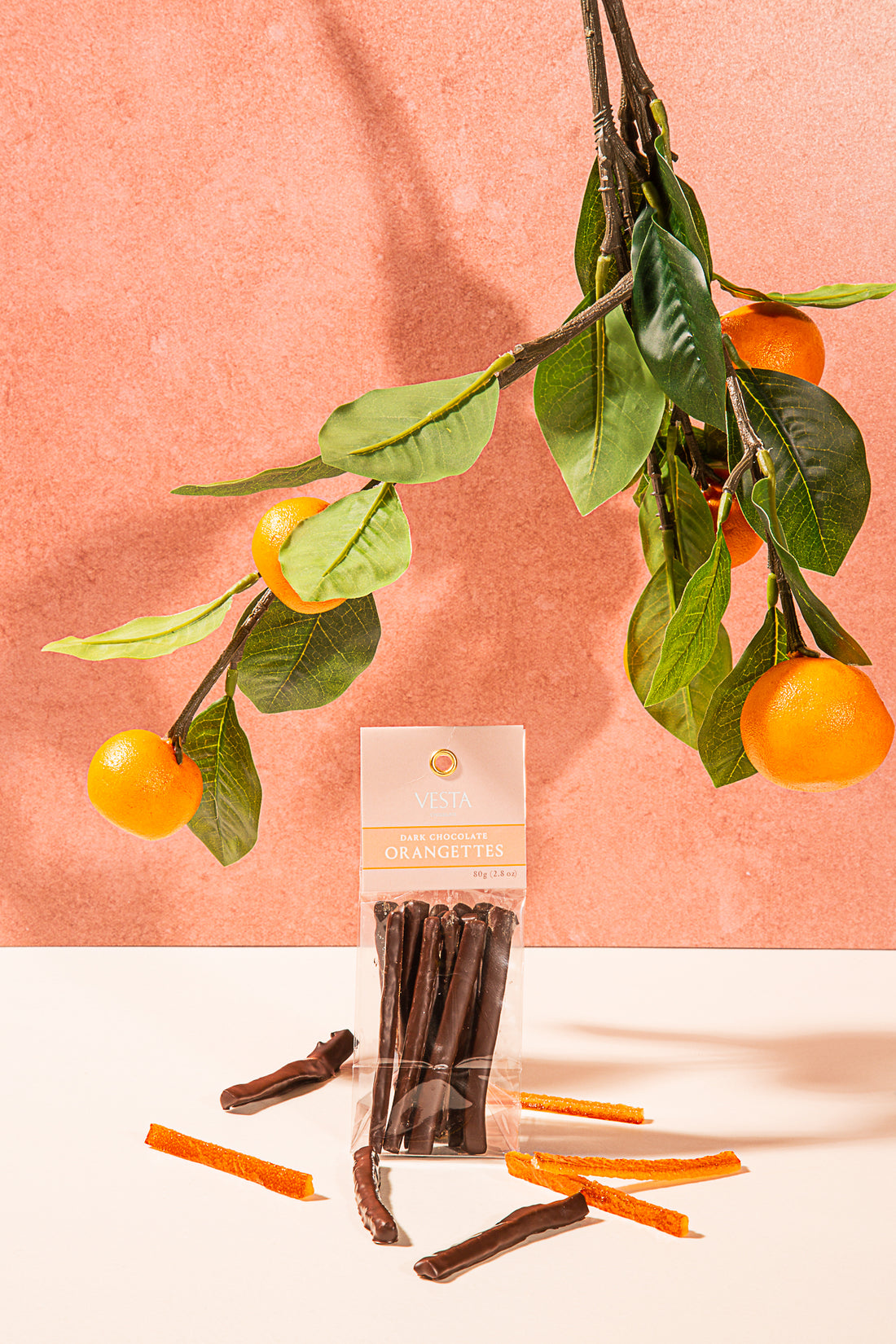 Dark Chocolate covered Candied Orangettes