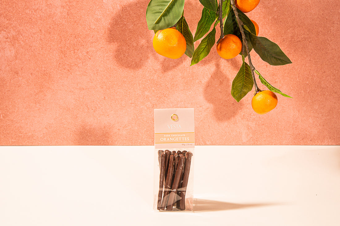 Dark Chocolate covered Candied Orangettes