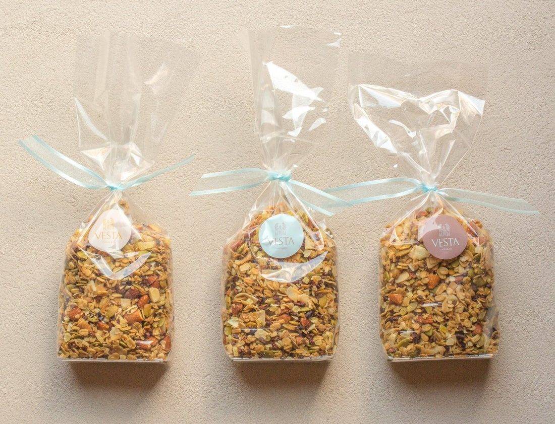 Orange Ginger Cacao Nibs Granola