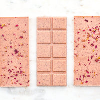 Vegan Goji Hibiscus White Chocolate Bar